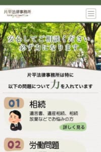 相続問題や交通事故問題の解決に力を入れる「片平法律事務所」